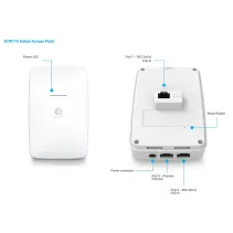 Wewnętrzny Access Point WiFi 6 802.11ax, 1GbE, zarządzalny, EnGenius Cloud