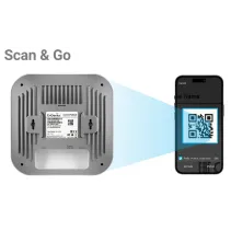 Wewnętrzny Access Point WiFi 6 802.11ax, 2.5GbE, zarządzalny, EnGenius Cloud