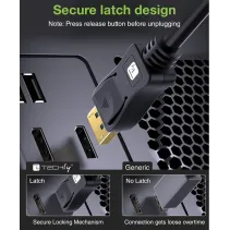 Techly 368147 Kabel DisplayPort 2.1 8K*120Hz 5m czarny