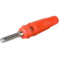 Goobay 11459 Wtyk bananowy 4mm czerwony - B2B Netinet