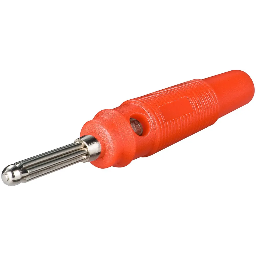 Goobay 11459 Wtyk bananowy 4mm czerwony - B2B Netinet