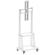 Techly 367850 Wózek do telewizora 32"-70" z półką AV - B2B Netinet