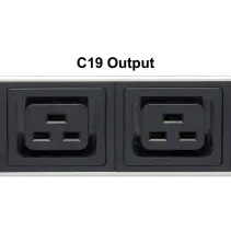 Listwa zasilająca pionowa 20x C13, 4x C19, kabel 2m C13-in/Schuko-out