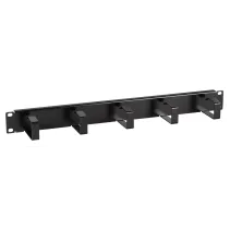 Organizer kabli do szaf Rack 19 1U 5 uchwytów, metal czarny
