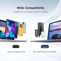 Techly 367911 Kabel USB 3.2 Gen2 Typ-C/A 12cm Płaski FPC