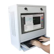 Techly 104882 Szafa na komputer przemysłowy i monitor 22"