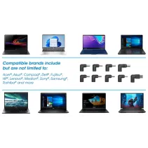 Manhattan 180962 Zasilacz do laptopa 65W 15-20V - B2B Netinet