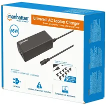 Manhattan 180962 Zasilacz do laptopa 65W 15-20V - B2B Netinet