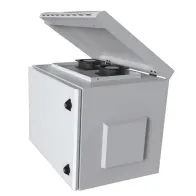 Szafa wisząca 12U Rack 19, IP55, pełne drzwi 600x450 szara