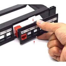 Patch Panel 24p Keystone UTP z 4 wyjmowanymi sekcjami po 6 portów