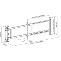 Techly 368697 Wieszak TV 32-75" ścienny elektryczny - B2B Netinet