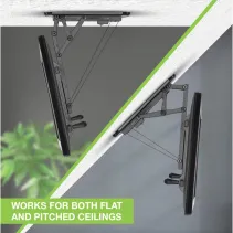 Techly 368680 Elektryczny uchwyt TV 32-70" sufitowy - B2B Netinet