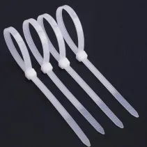 Techly 306592 Opaski zaciskowe trytki 370x3.3mm białe 100 sztuk