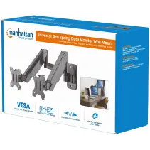 Manhattan 461627 Wieszak 2x LED/LCD 17-32" gazowy - B2B Netinet