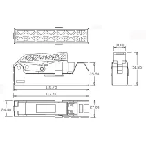 Zestaw 24 modułów Keystone Cat6 UTP z narzędziem zaciskowym