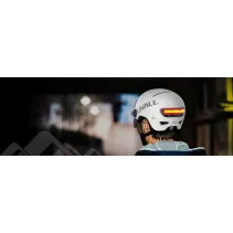 Kask Livall L23 biały 58-62cm z szybką ochronną LED/SOS - B2B Netinet