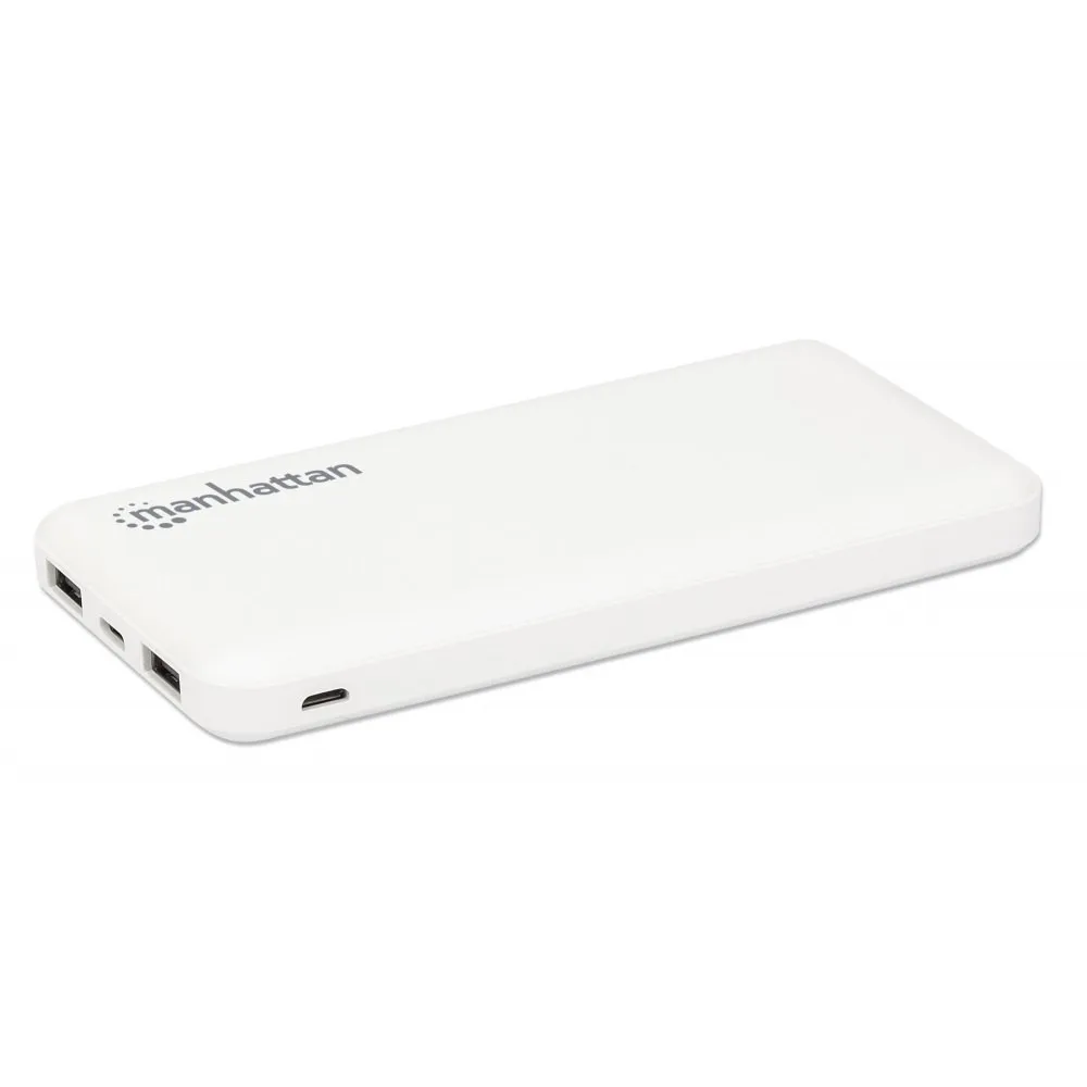 Manhattan 406277 Przenośny Power Bank 10 000 mAh 2x USB-A
