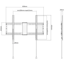 Techly 107203 Wieszak TV 37-80" ścienny z blokadą - B2B Netinet