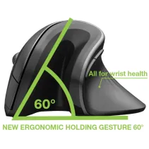 Techly 369205 Pionowa mysz bezprzewodowa 3200dpi - B2B Netinet