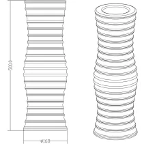 Techly 369014 Świecący wazon na kwiaty LED RGB - B2B Netinet