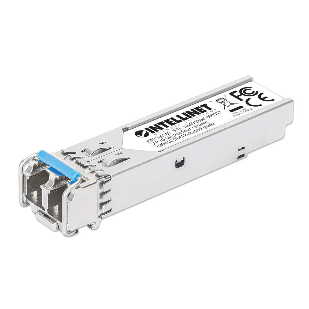 Moduł SFP 1G, LC Duplex SM, 10km, 1000Base-LX, 1310nm, miniGBIC, DDM, MSA
