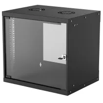 Szafa wisząca Rack 19" 9U 540/400 czarna, do złożenia