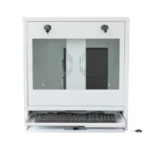 Szafa na Komputer Przemysłowy PC i Monitor LED/LCD 22 biała