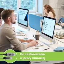 Adapter/kabel sieciowy USB-A na Gigabit Ethernet RJ45 1m