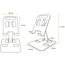 Techly 369427 Aluminiowa podstawka pod telefon - B2B Netinet