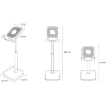 Techly 369434 Regulowany uchwyt pod telefon - B2B Netinet