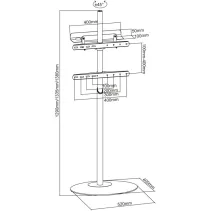 Techly ICA-TR544 Stojak podłogowy TV 32-65" z regulacją - B2B Netinet