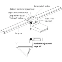 Techly 620362 Dotykowa lampka LED 5W na monitor - B2B Netinet