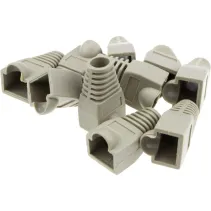 Osłonka wtyku RJ45 szara 10 sztuk