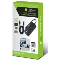 Techly 369809 Transmiter obrazu WiFi USB-C do HDMI - B2B Netinet