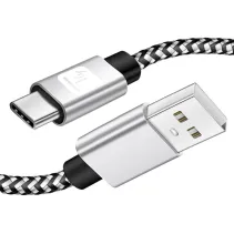 Techly 369991 Kabel USB 2.0 AM-CM 1m 3A oplot - B2B Netinet