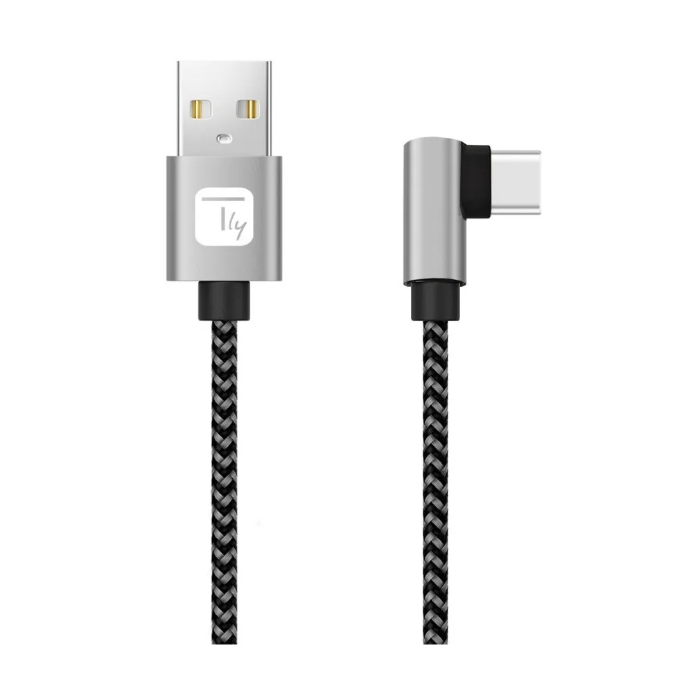 Techly 620041 Kabel USB 2.0 AM-CM kątowy 50cm 3A - B2B Netinet