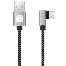 Techly 620065 Kabel USB 2.0 AM-CM kątowy 2m 3A - B2B Netinet