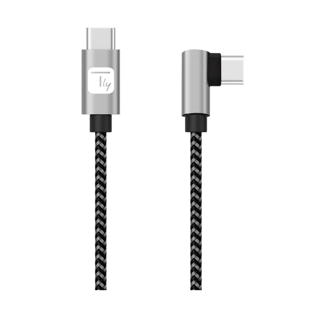 Techly 620089 Kabel USB 2.0 Typ-C kątowy 1m 3A oplot - B2B Netinet