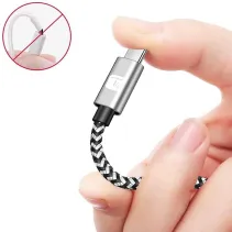 Techly 620089 Kabel USB 2.0 Typ-C kątowy 1m 3A oplot - B2B Netinet