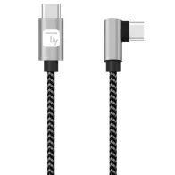 Techly 620096 Kabel USB 2.0 Typ-C kątowy 2m 3A oplot - B2B Netinet