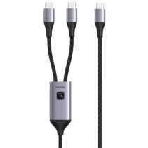 Techly 369533 Kabel USB-C na 2x USB-C 100W PD QC - B2B Netinet