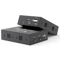 Techly 369588 KVM Extender HDMI+USB Kat6 100m 1080p - B2B Netinet