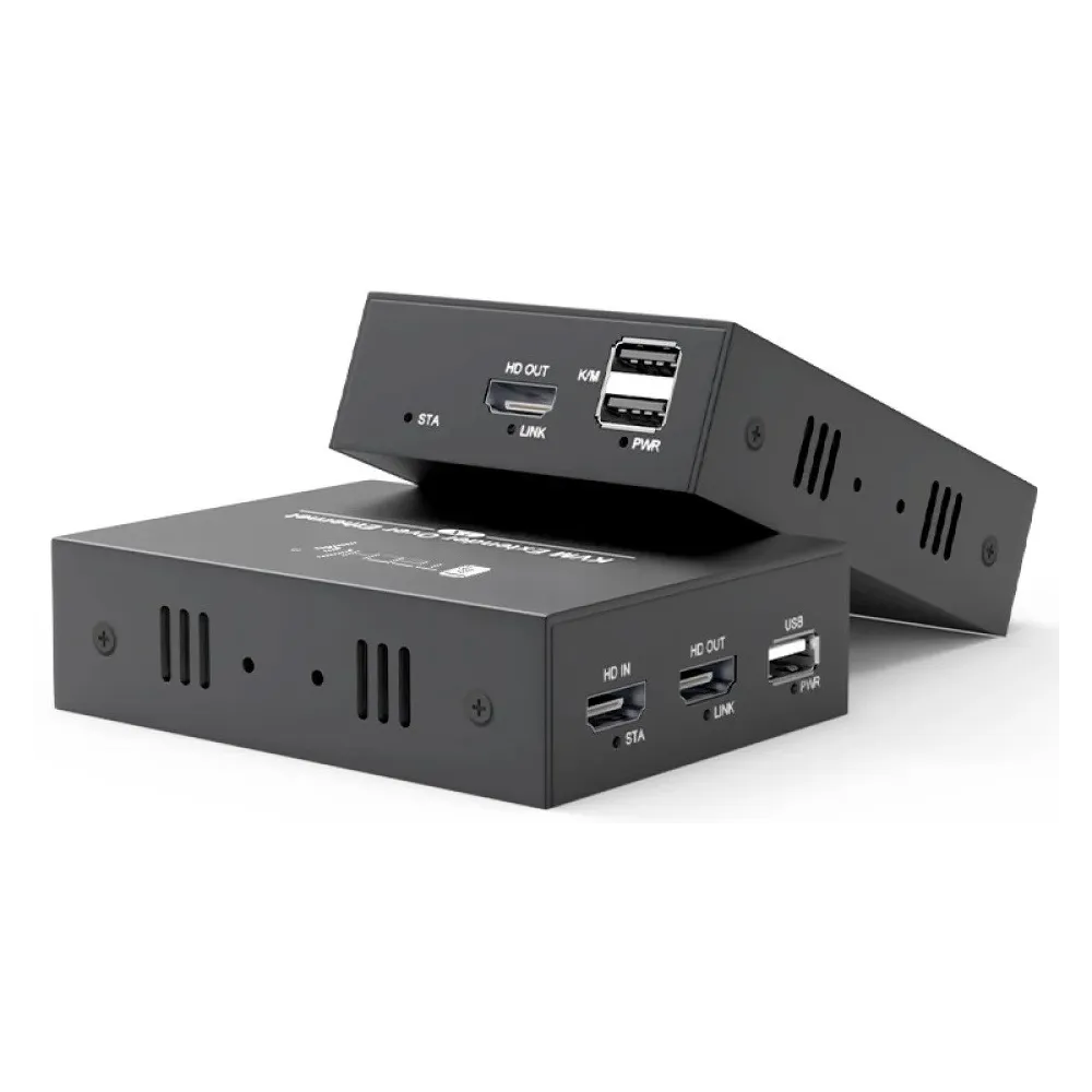 Techly 369588 KVM Extender HDMI+USB Kat6 100m 1080p - B2B Netinet