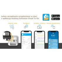 Wewnętrzny Access Point WiFi 7 802.11be, 10GbE, zarządzalny, EnGenius Cloud