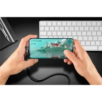 Kabel USB 3.0 USB-A na USB-C 3.2 Gen1 kątowy 90° M/M 1m