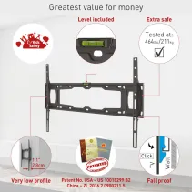 Barkan E400+ Wieszak TV 13-90" ścienny slim 28mm - B2B Netinet