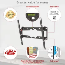 Barkan E310+ Wieszak TV 13-65" ścienny uchylny 15° - B2B Netinet