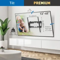 Barkan E310+ Wieszak TV 13-65" ścienny uchylny 15° - B2B Netinet