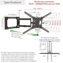 Barkan 4400 Wieszak na telewizor 83" obrotowy - B2B Netinet