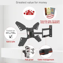 Barkan 3400L Wieszak na telewizor 83" obrotowy - B2B Netinet